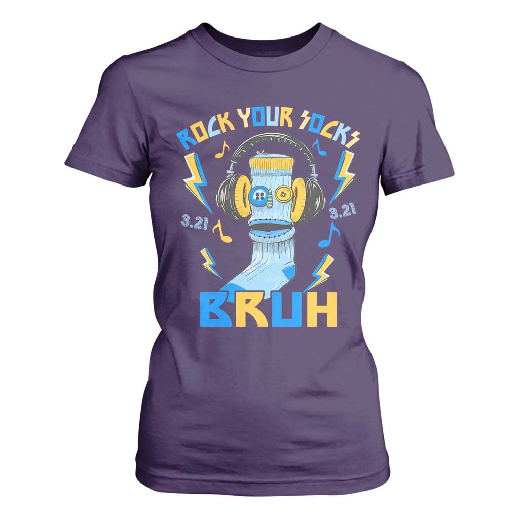 World Down Syndrome Day T Shirt For Women Rock Your Sock Bruh Support 321