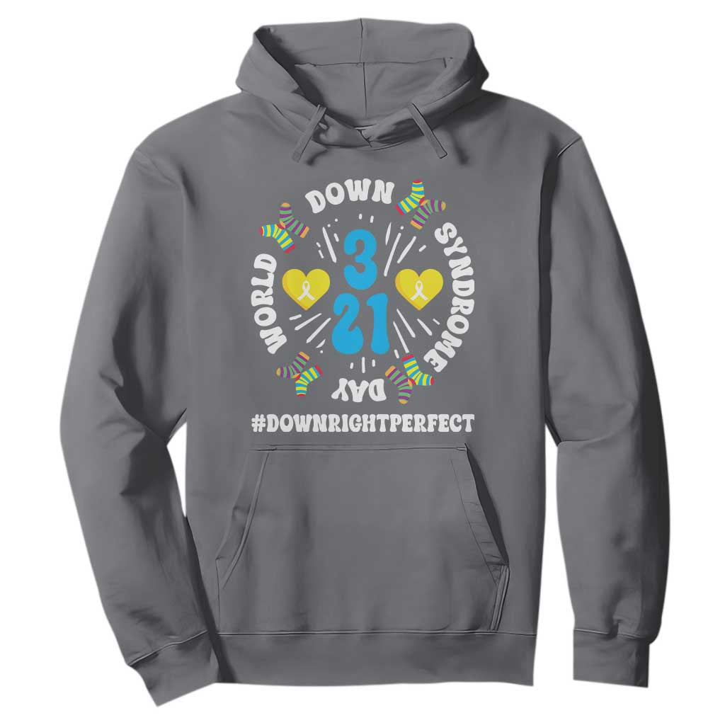 World Down Syndrome Day Hoodie 321 Support Blue Yellow Ribbon
