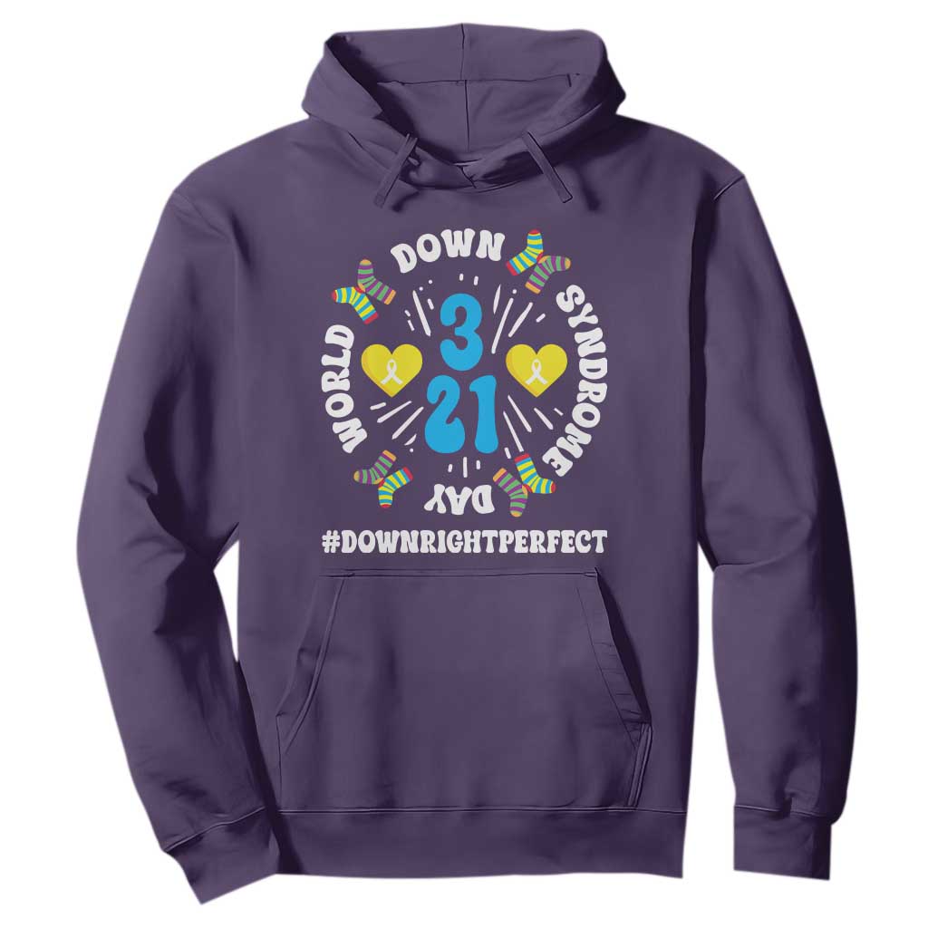World Down Syndrome Day Hoodie 321 Support Blue Yellow Ribbon