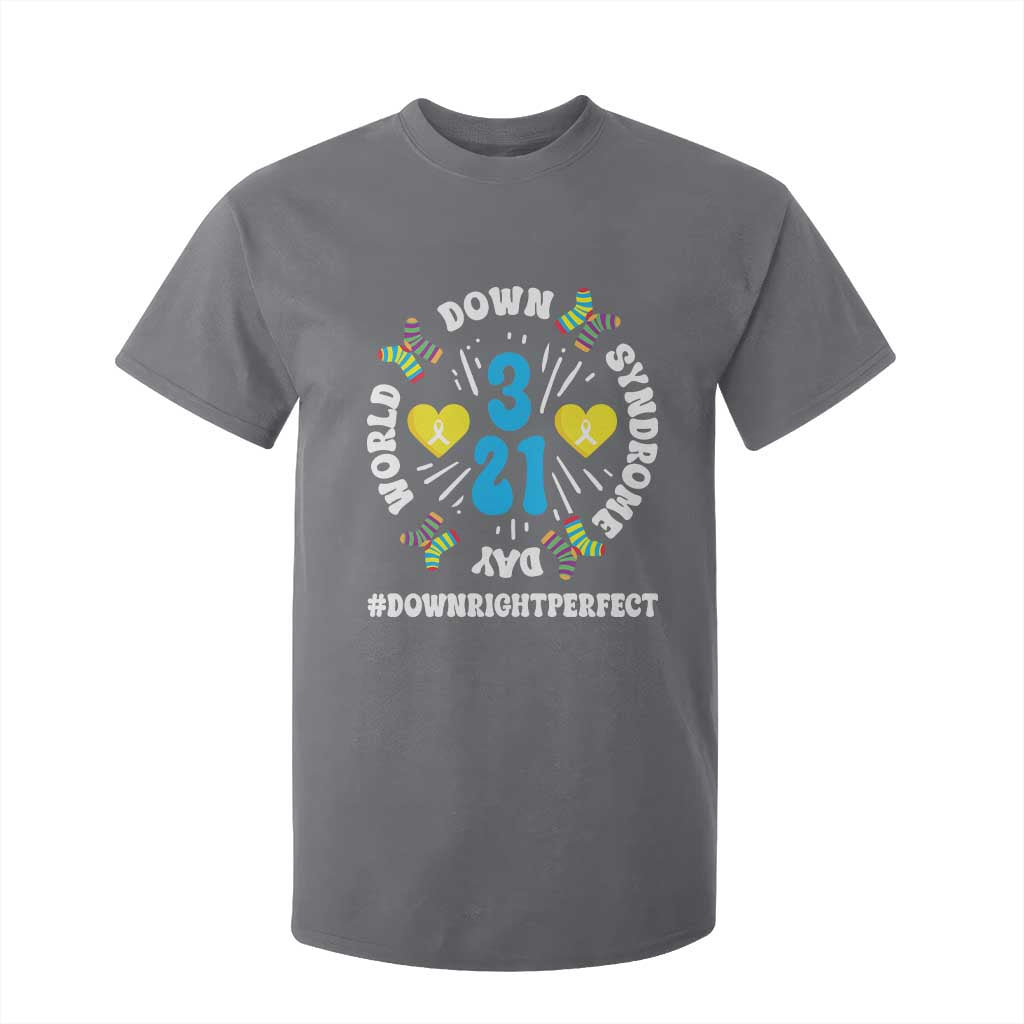 World Down Syndrome Day T Shirt For Kid 321 Support Blue Yellow Ribbon