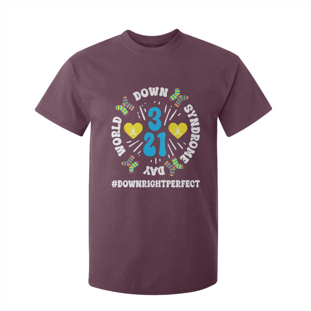 World Down Syndrome Day T Shirt For Kid 321 Support Blue Yellow Ribbon
