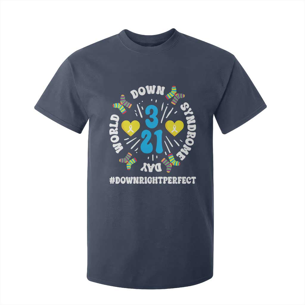 World Down Syndrome Day T Shirt For Kid 321 Support Blue Yellow Ribbon