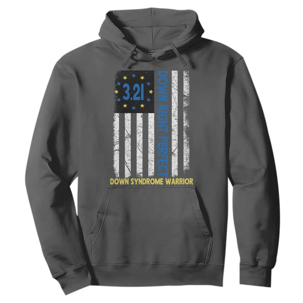 World Down Syndrome Day Hoodie Blue Yellow Ribbon American Flag 321