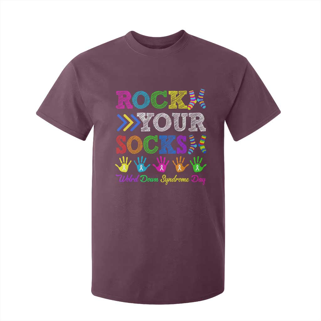 World Down Syndrome Day T Shirt For Kid Rock Your Socks Support 321