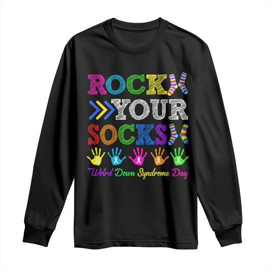 World Down Syndrome Day Long Sleeve Shirt Rock Your Socks Support 321