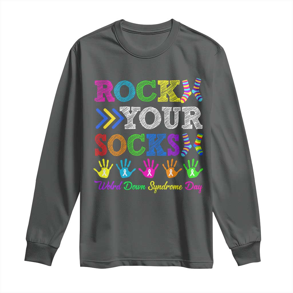 World Down Syndrome Day Long Sleeve Shirt Rock Your Socks Support 321