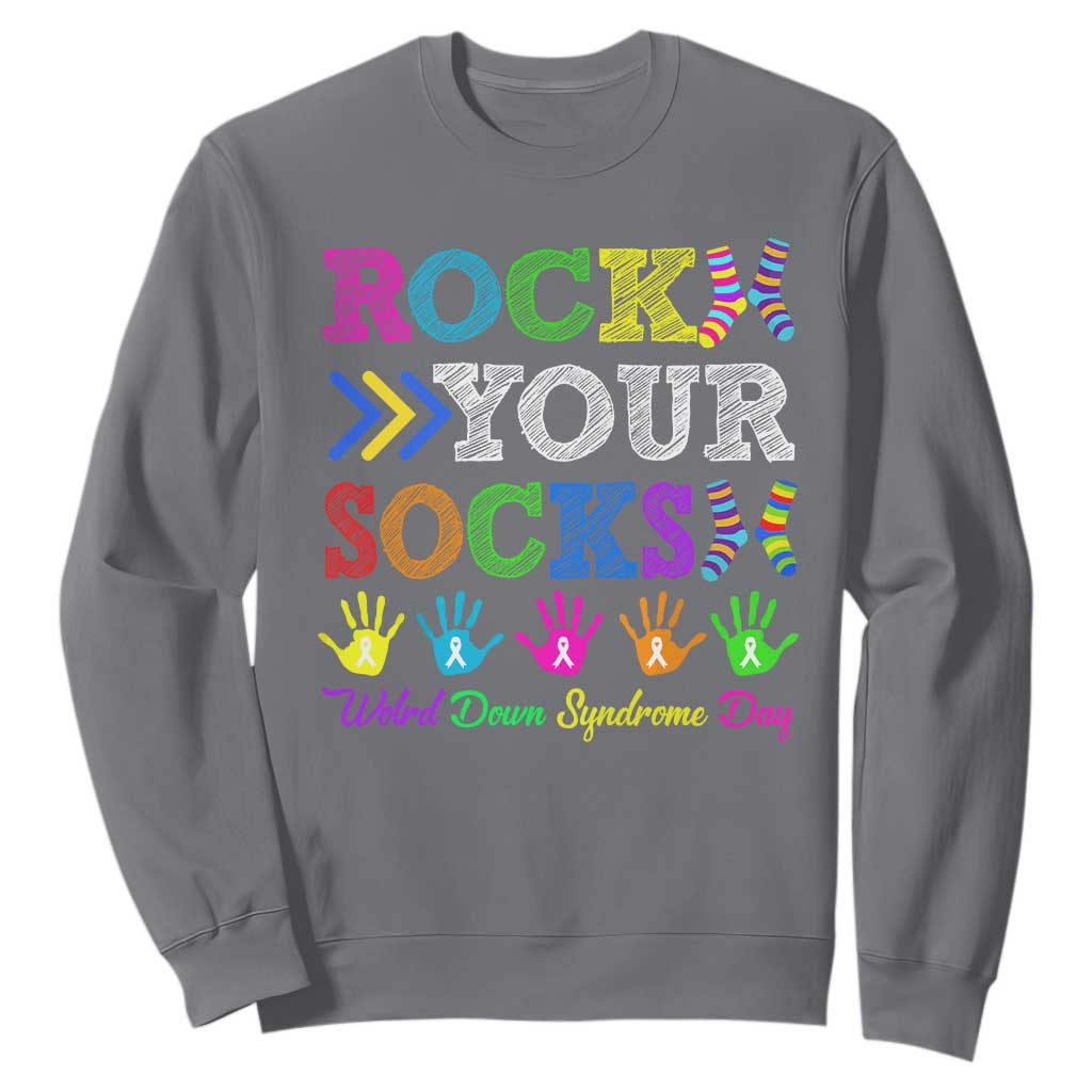 World Down Syndrome Day Sweatshirt Rock Your Socks Support 321