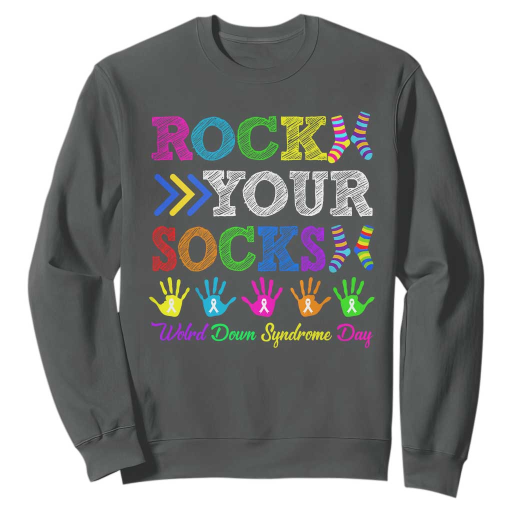 World Down Syndrome Day Sweatshirt Rock Your Socks Support 321