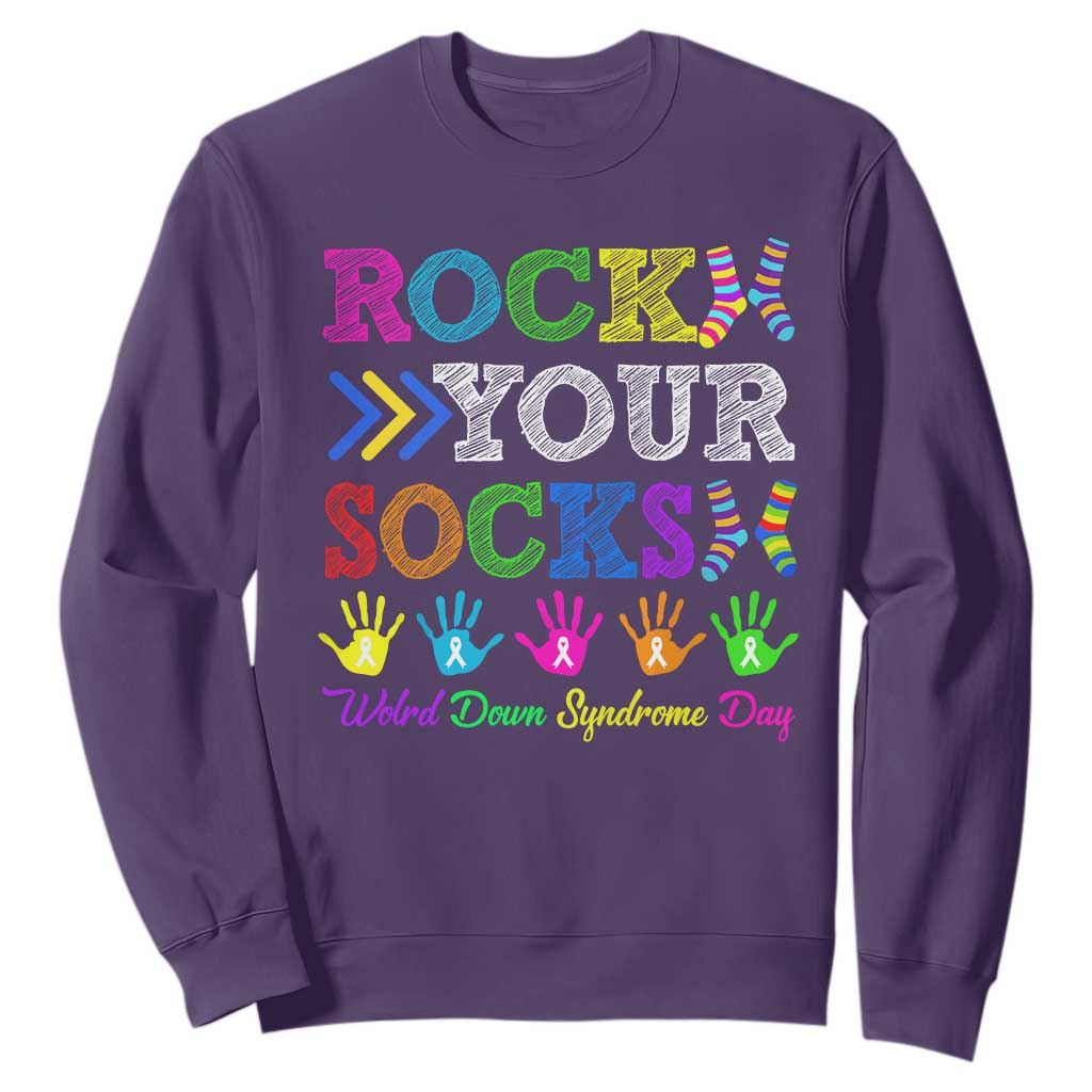 World Down Syndrome Day Sweatshirt Rock Your Socks Support 321