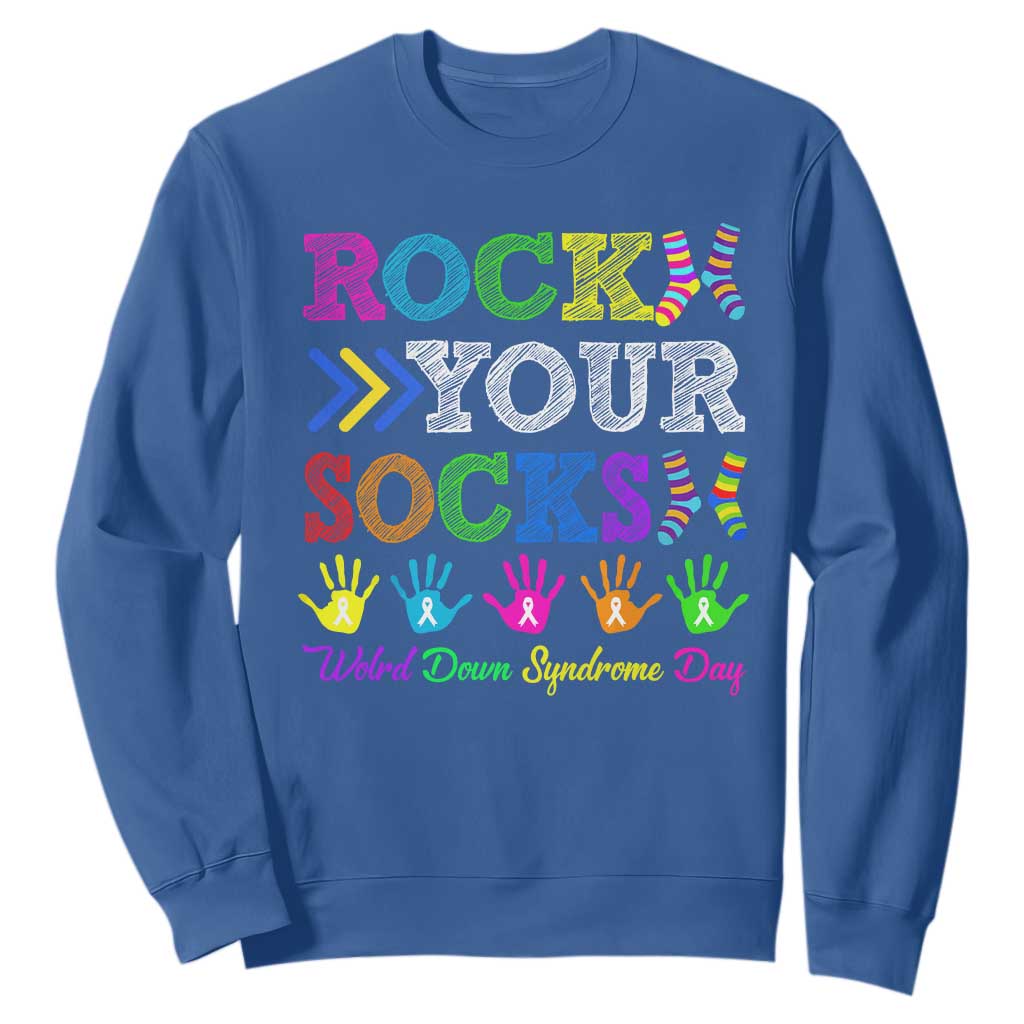 World Down Syndrome Day Sweatshirt Rock Your Socks Support 321