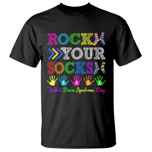 World Down Syndrome Day T Shirt Rock Your Socks Support 321