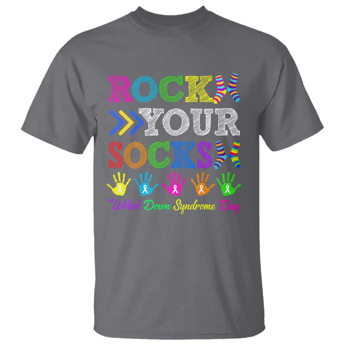 World Down Syndrome Day T Shirt Rock Your Socks Support 321