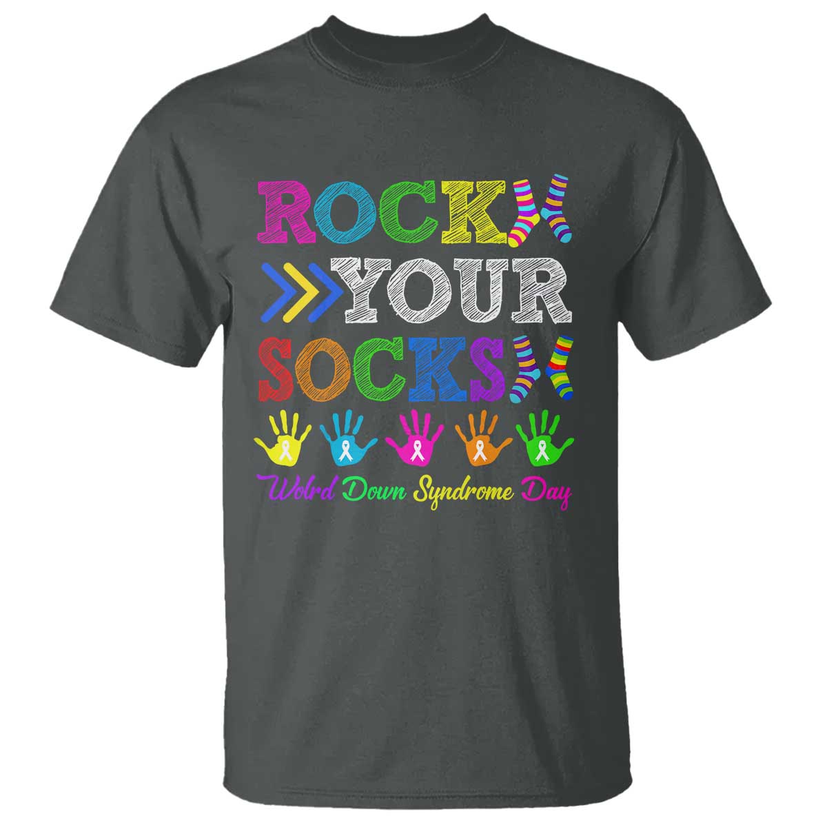World Down Syndrome Day T Shirt Rock Your Socks Support 321