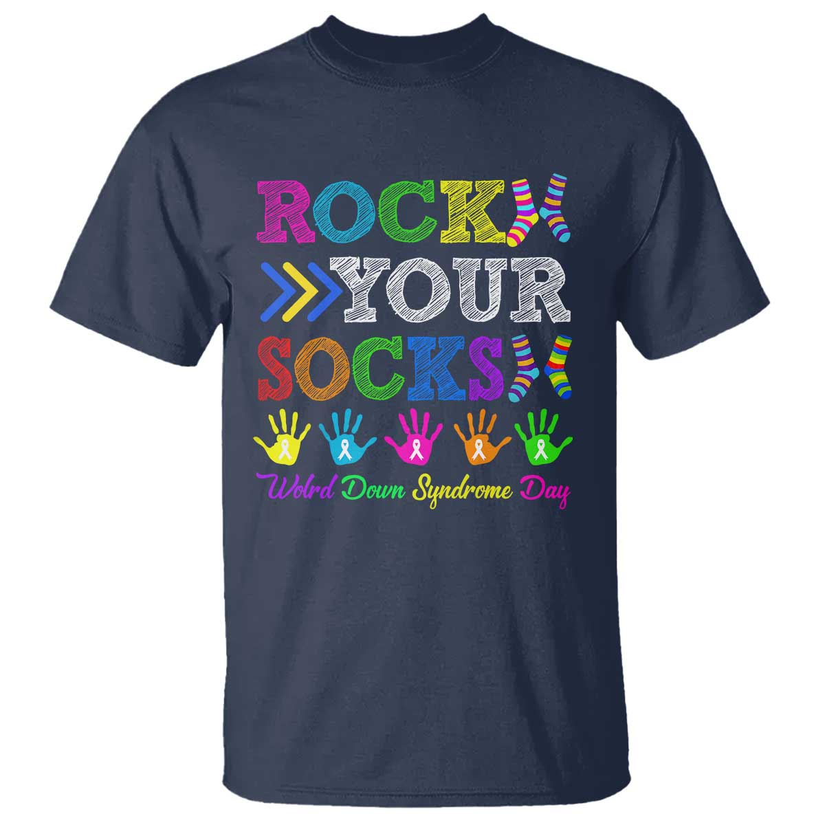 World Down Syndrome Day T Shirt Rock Your Socks Support 321