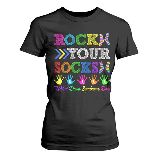 World Down Syndrome Day T Shirt For Women Rock Your Socks Support 321
