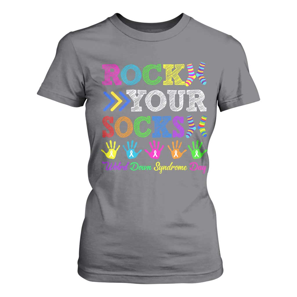 World Down Syndrome Day T Shirt For Women Rock Your Socks Support 321