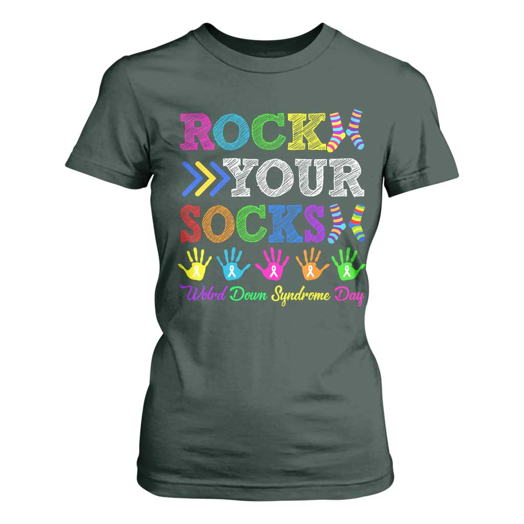 World Down Syndrome Day T Shirt For Women Rock Your Socks Support 321