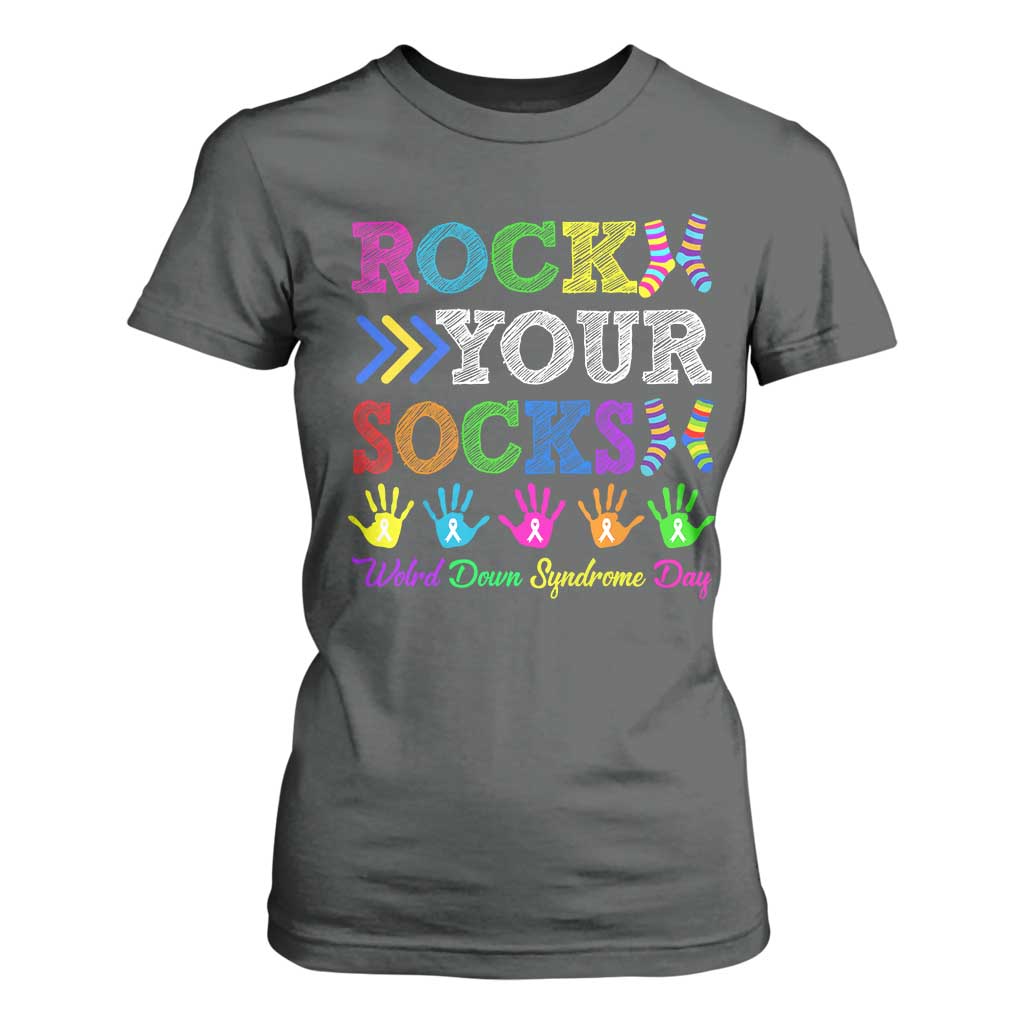 World Down Syndrome Day T Shirt For Women Rock Your Socks Support 321