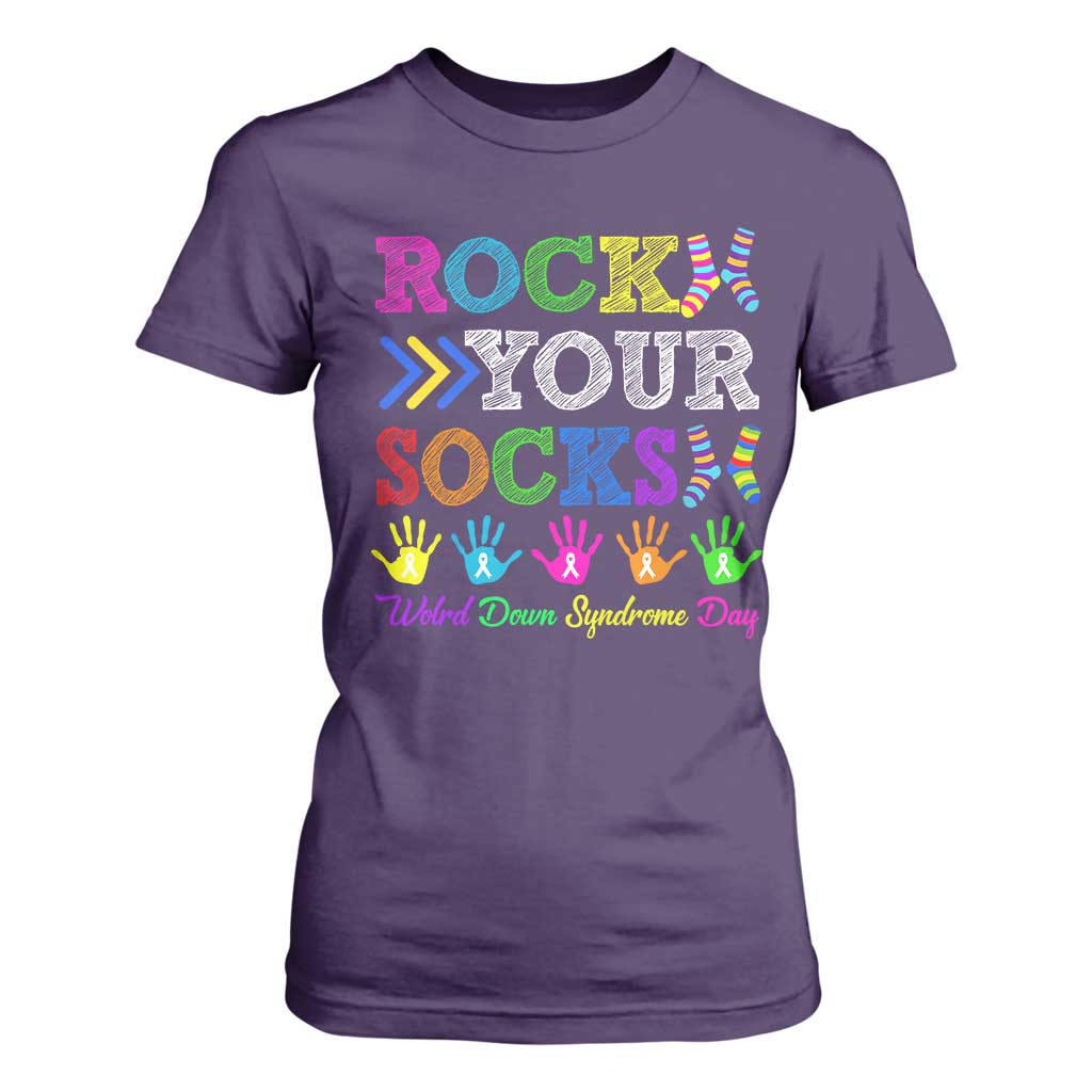 World Down Syndrome Day T Shirt For Women Rock Your Socks Support 321