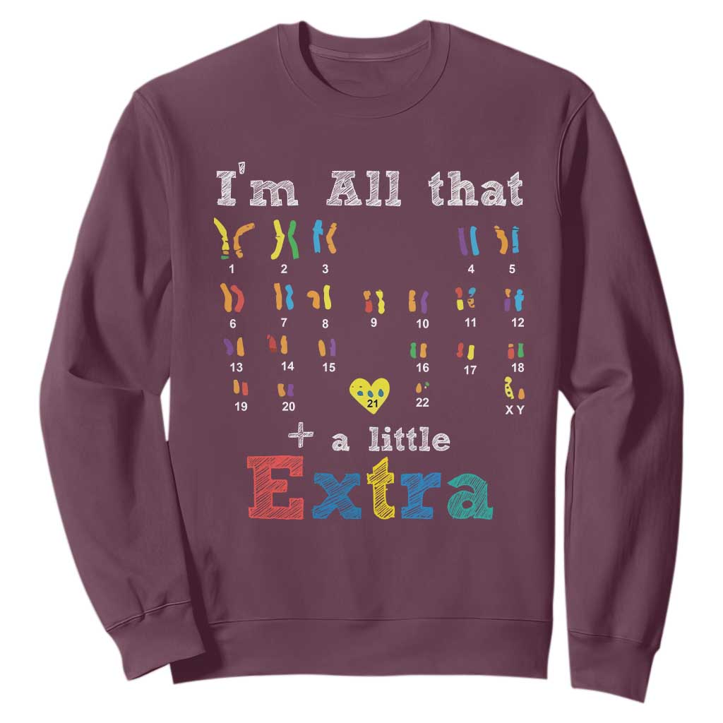 World Down Syndrome Day Sweatshirt 321 Support All That Little Extra T21