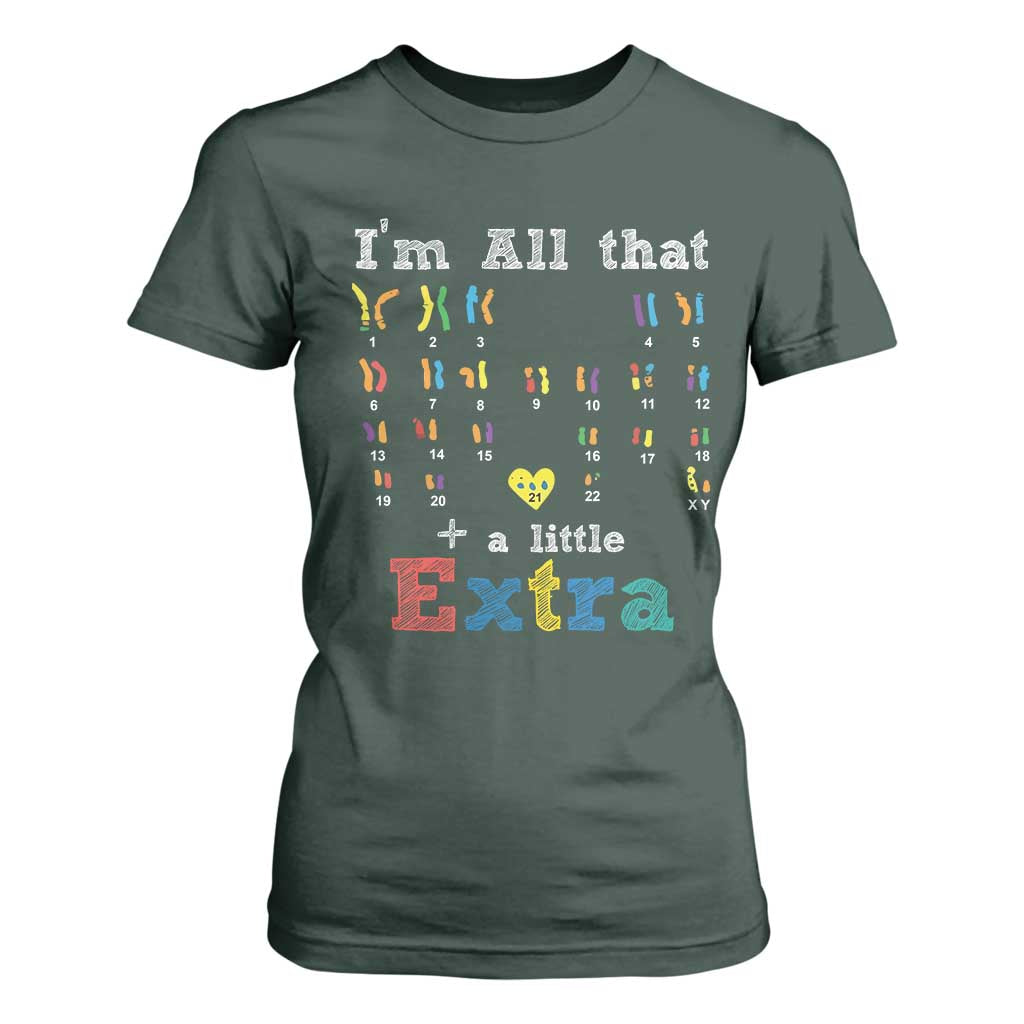 World Down Syndrome Day T Shirt For Women 321 Support All That Little Extra T21