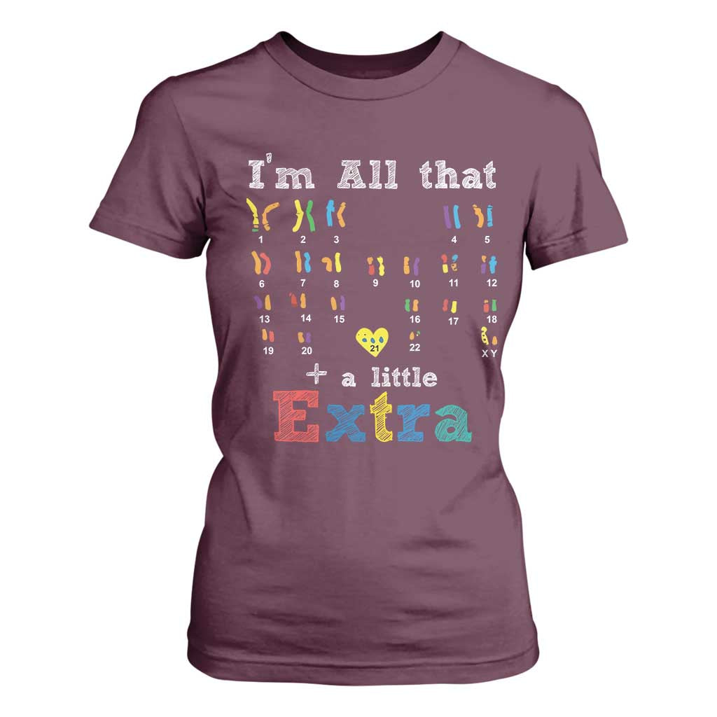 World Down Syndrome Day T Shirt For Women 321 Support All That Little Extra T21