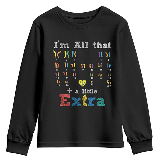 World Down Syndrome Day Youth Sweatshirt 321 Support All That Little Extra T21