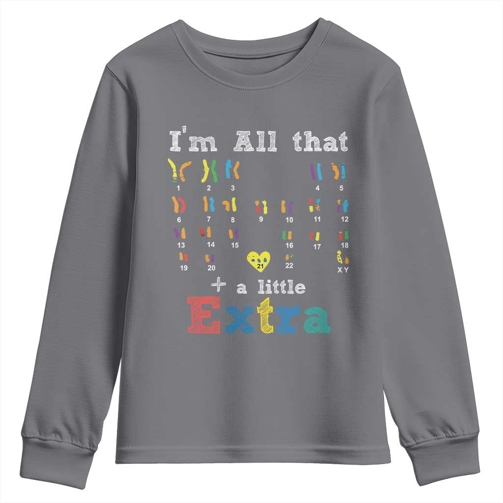 World Down Syndrome Day Youth Sweatshirt 321 Support All That Little Extra T21