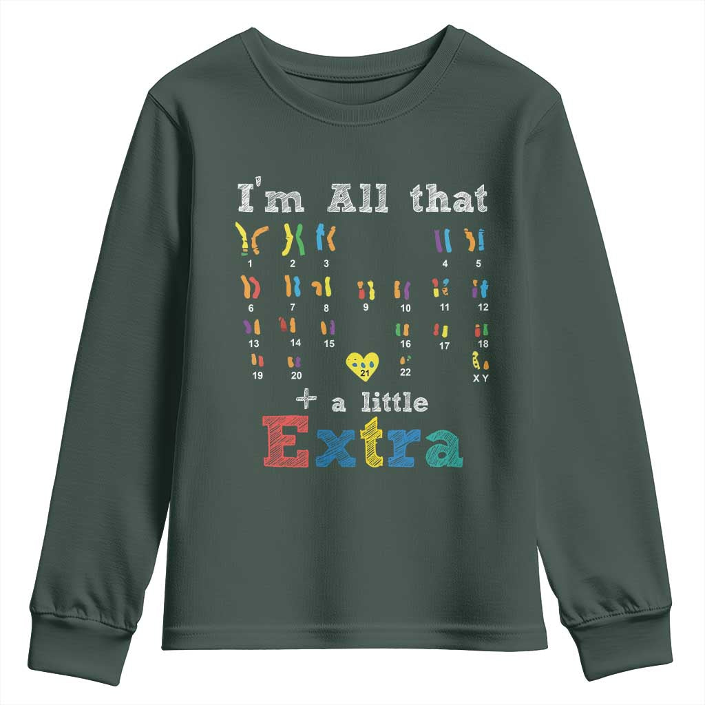 World Down Syndrome Day Youth Sweatshirt 321 Support All That Little Extra T21