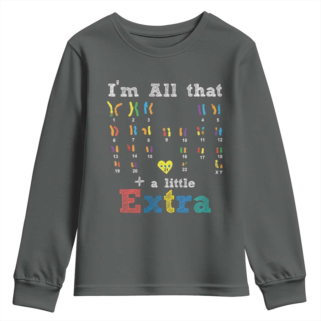 World Down Syndrome Day Youth Sweatshirt 321 Support All That Little Extra T21