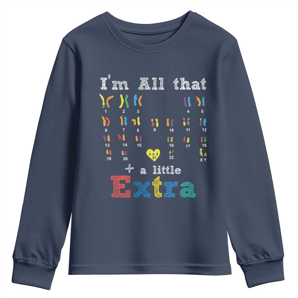 World Down Syndrome Day Youth Sweatshirt 321 Support All That Little Extra T21