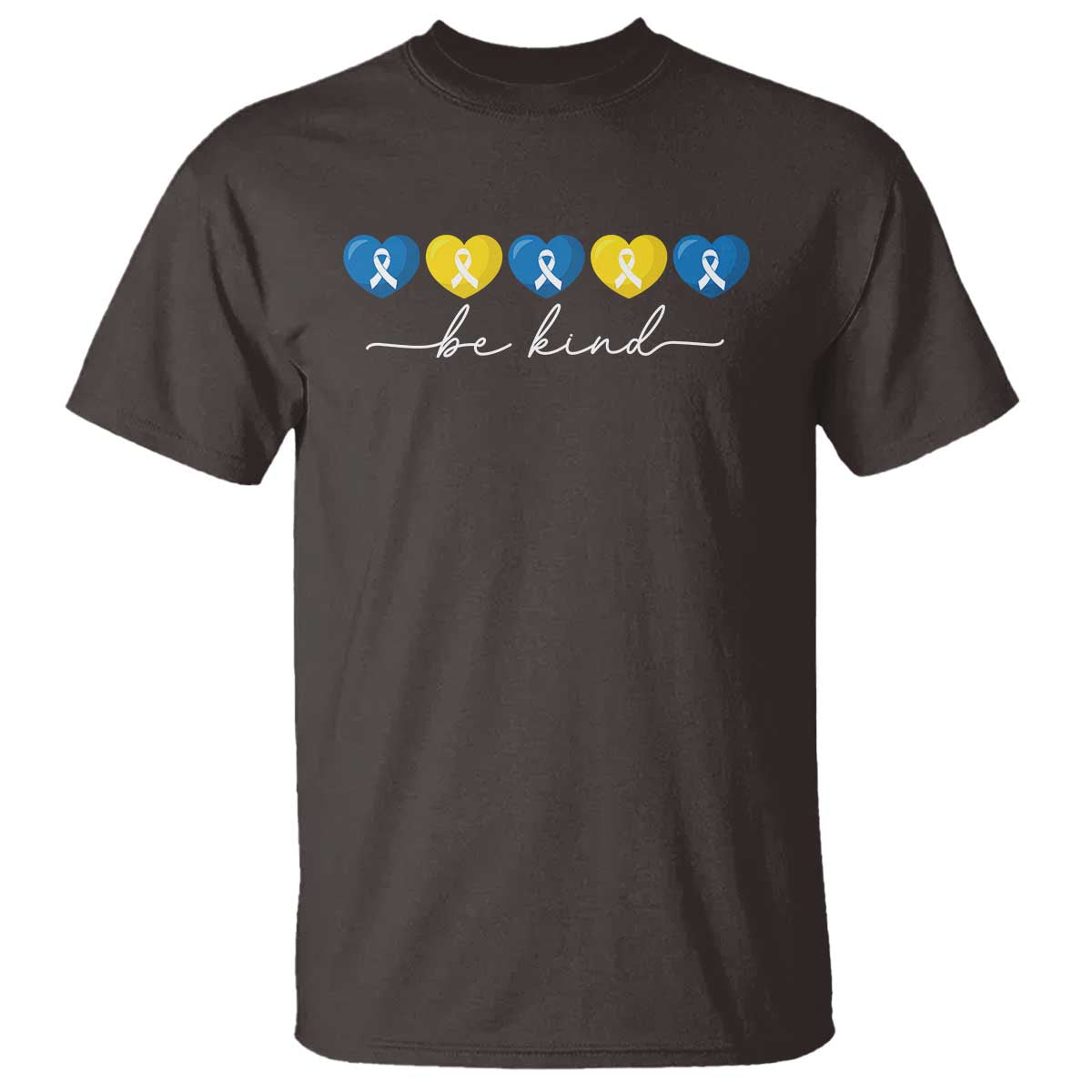 down-syndrome-awareness-t-shirt-blue-yellow-ribbon-be-kind