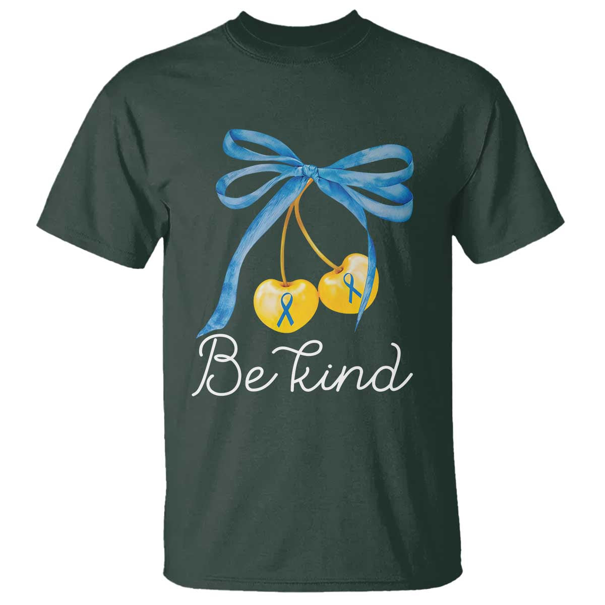 world-down-syndrome-day-t-shirt-blue-yellow-cherry-bow-coquette-be-kind