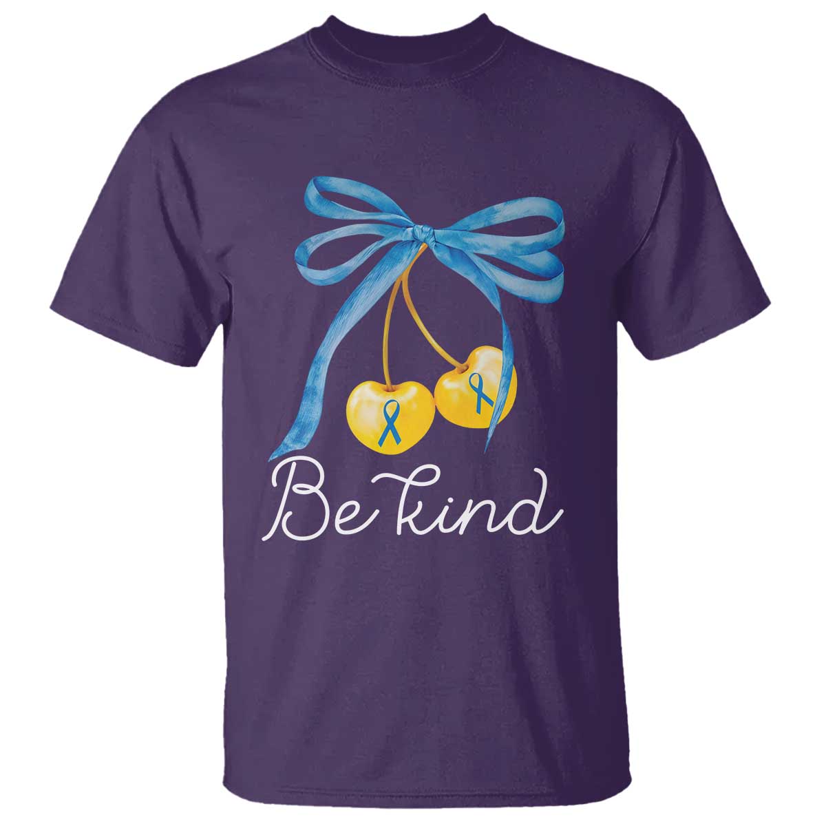 world-down-syndrome-day-t-shirt-blue-yellow-cherry-bow-coquette-be-kind