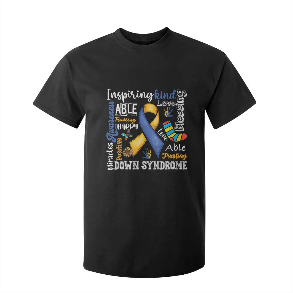 Down Syndrome Support T Shirt For Kid Rock Your Socks Different Not Less