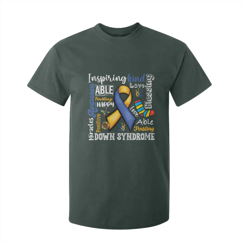 Down Syndrome Support T Shirt For Kid Rock Your Socks Different Not Less