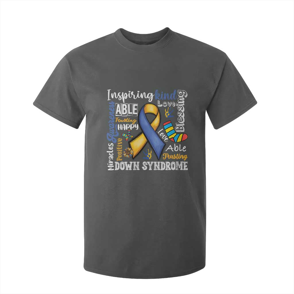 Down Syndrome Support T Shirt For Kid Rock Your Socks Different Not Less