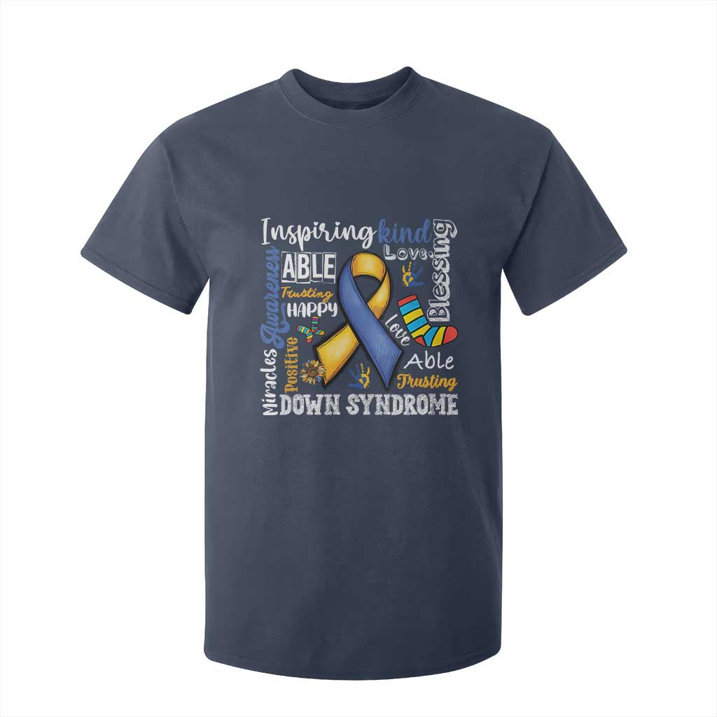 Down Syndrome Support T Shirt For Kid Rock Your Socks Different Not Less