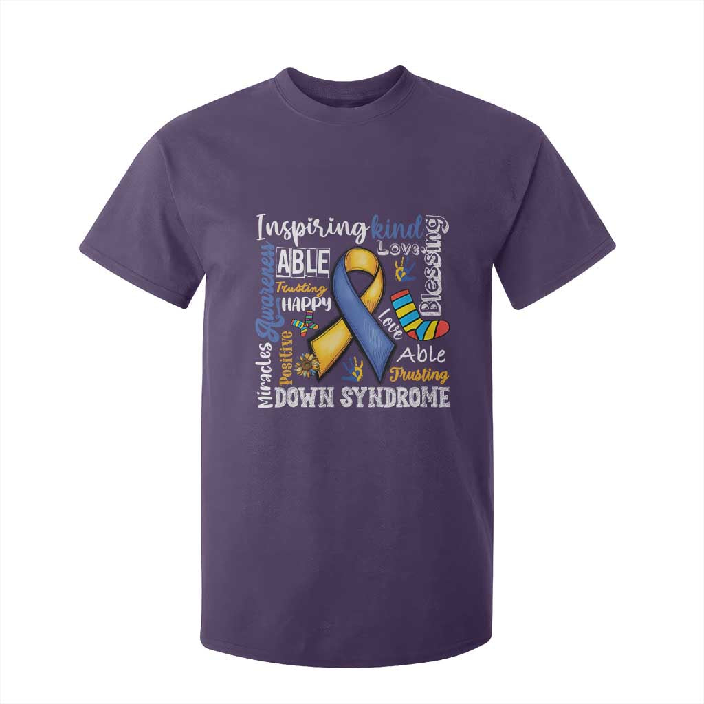 Down Syndrome Support T Shirt For Kid Rock Your Socks Different Not Less