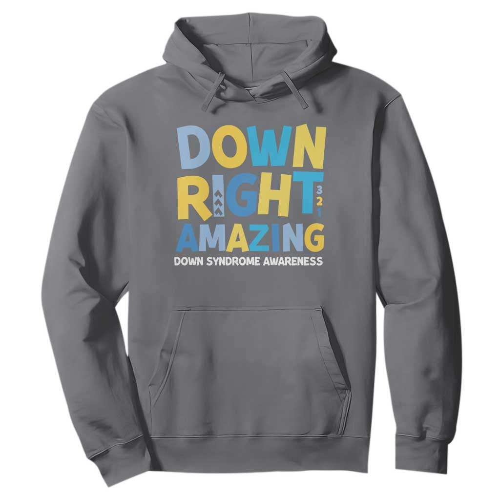 World Down Syndrome Day Hoodie 321 Support Down Right Amazing Three Arrows