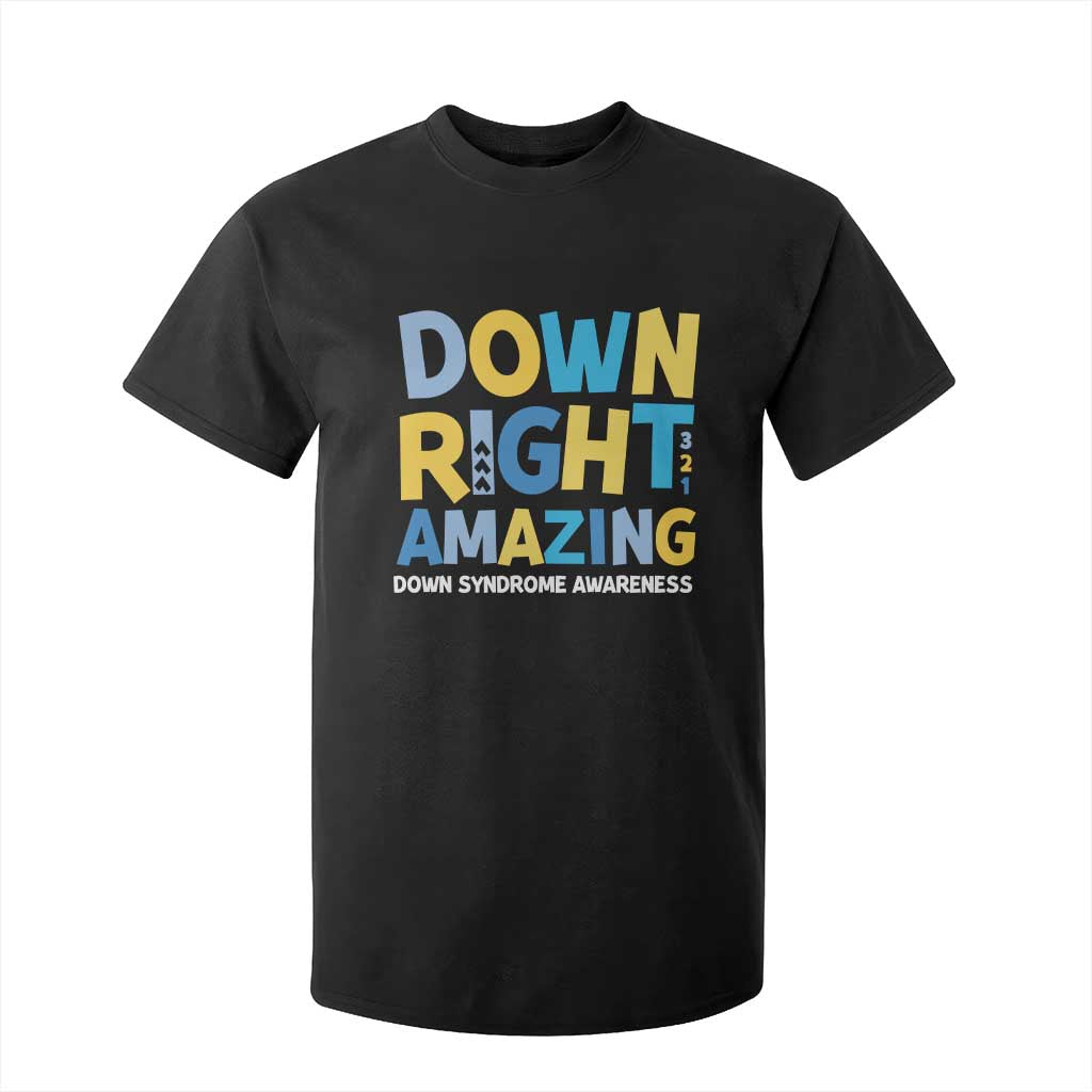 World Down Syndrome Day T Shirt For Kid 321 Support Down Right Amazing Three Arrows