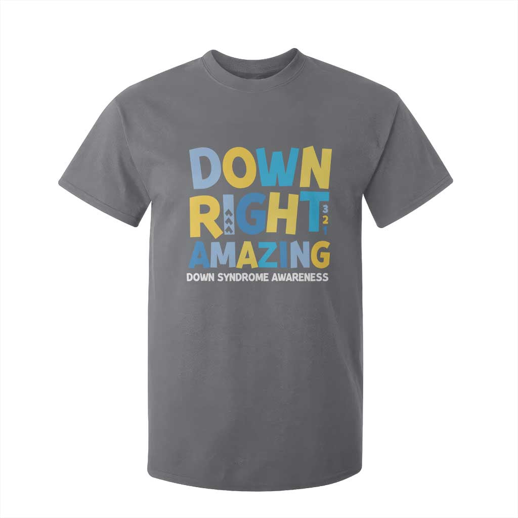 World Down Syndrome Day T Shirt For Kid 321 Support Down Right Amazing Three Arrows