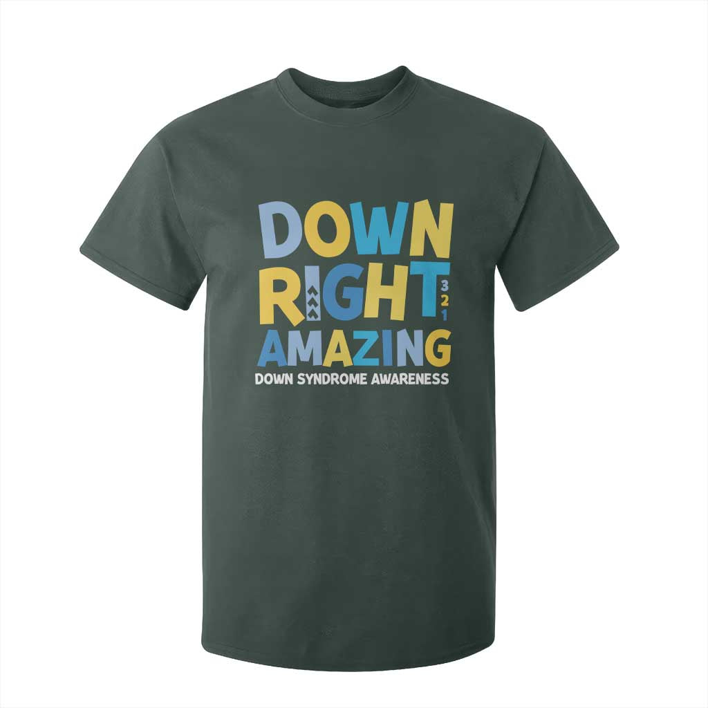 World Down Syndrome Day T Shirt For Kid 321 Support Down Right Amazing Three Arrows