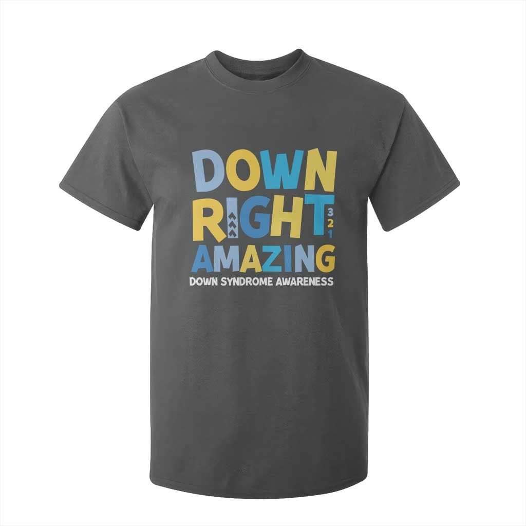 World Down Syndrome Day T Shirt For Kid 321 Support Down Right Amazing Three Arrows
