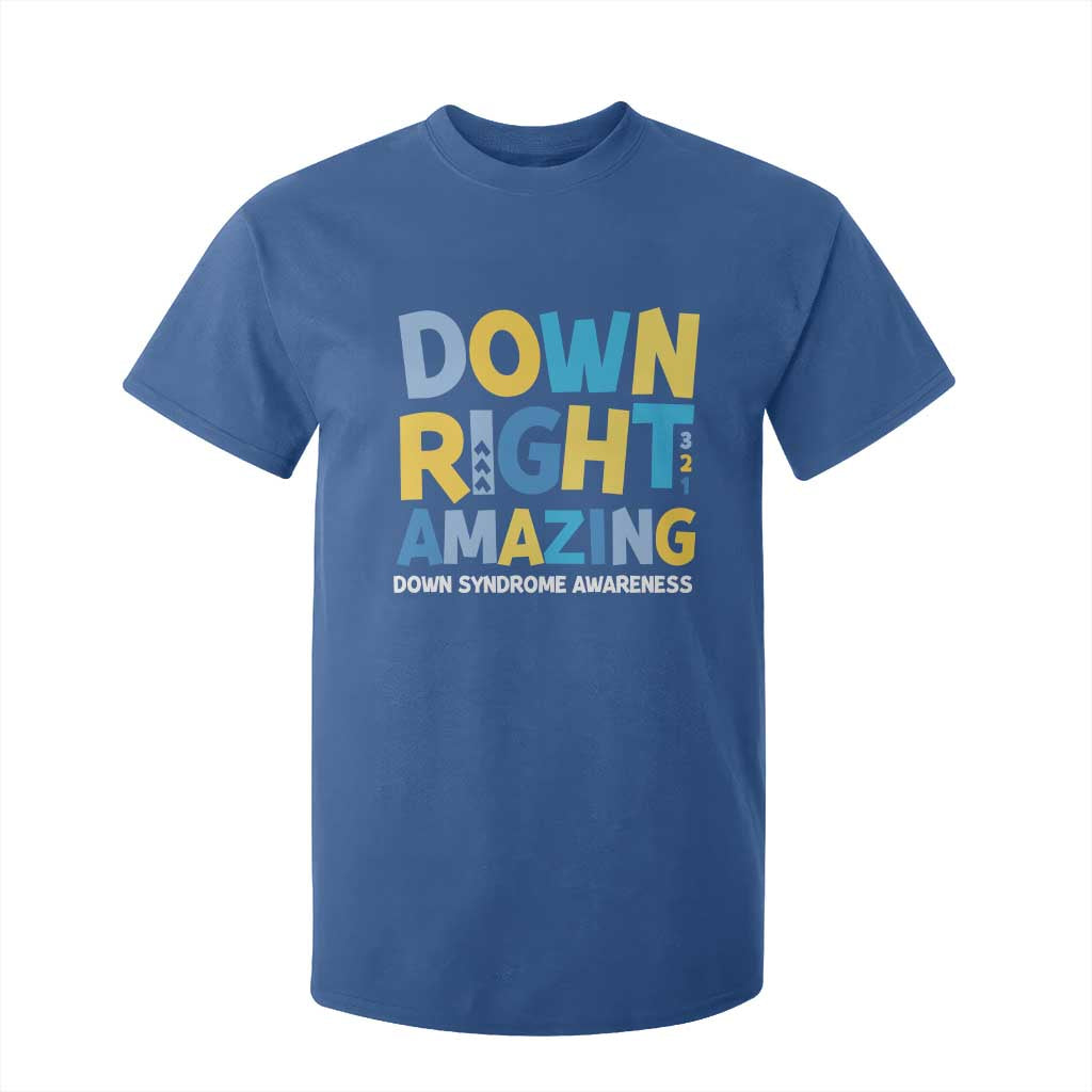 World Down Syndrome Day T Shirt For Kid 321 Support Down Right Amazing Three Arrows