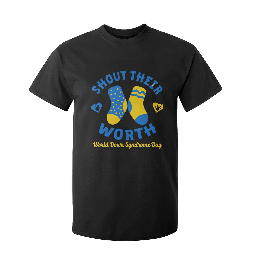 World Down Syndrome Day T Shirt For Kid 321 Support Shout Their Worth
