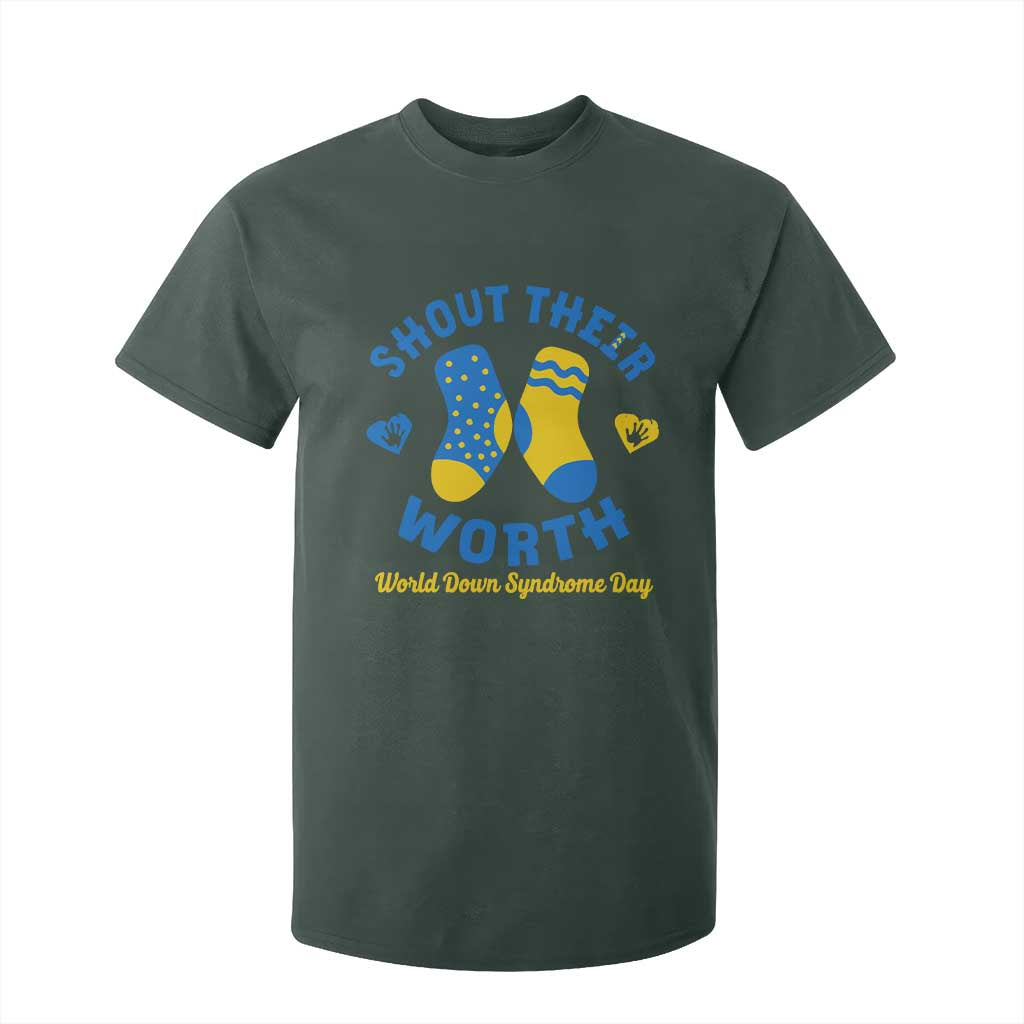 World Down Syndrome Day T Shirt For Kid 321 Support Shout Their Worth