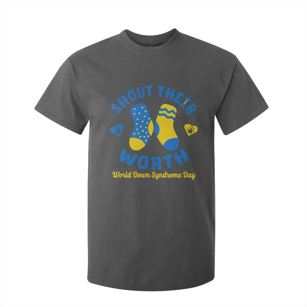 World Down Syndrome Day T Shirt For Kid 321 Support Shout Their Worth