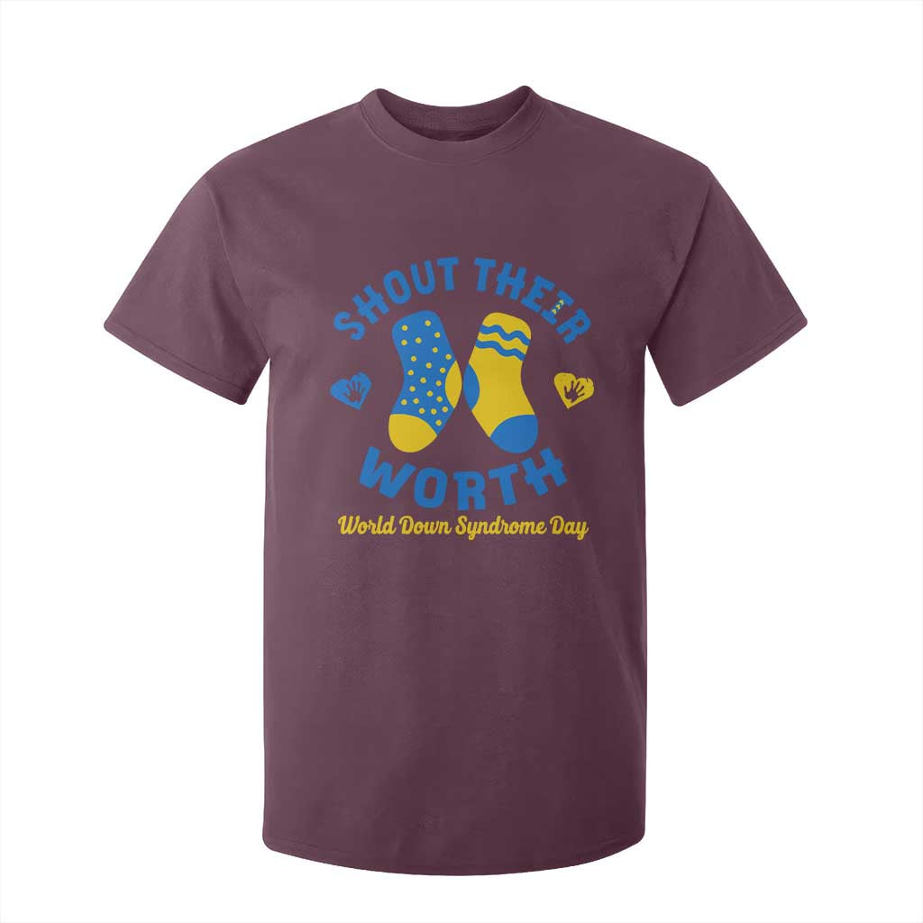 World Down Syndrome Day T Shirt For Kid 321 Support Shout Their Worth