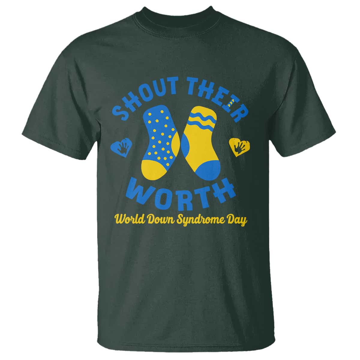 World Down Syndrome Day T Shirt 321 Support Shout Their Worth
